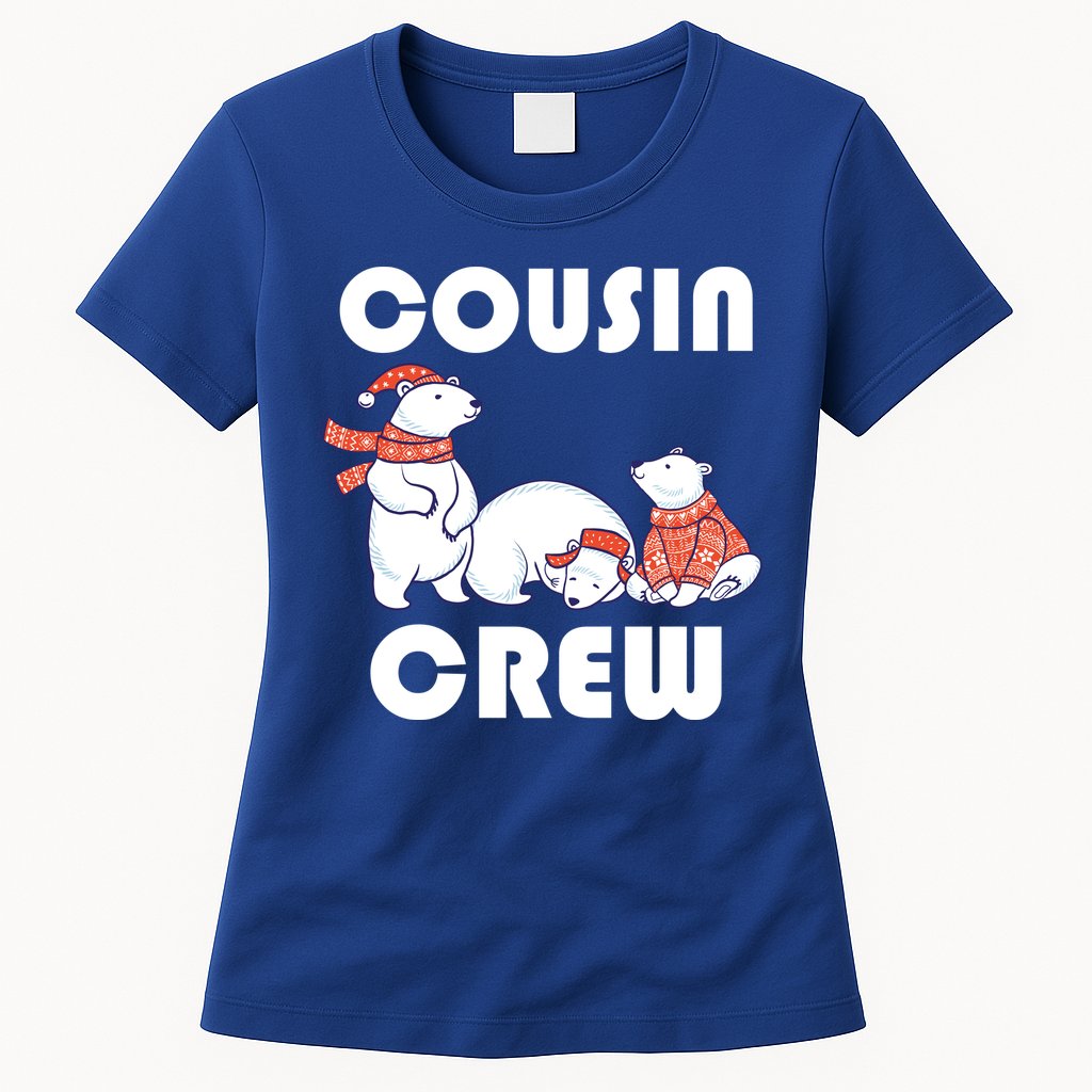 Cousin Crew Cute Polar Bears Womens T-Shirt