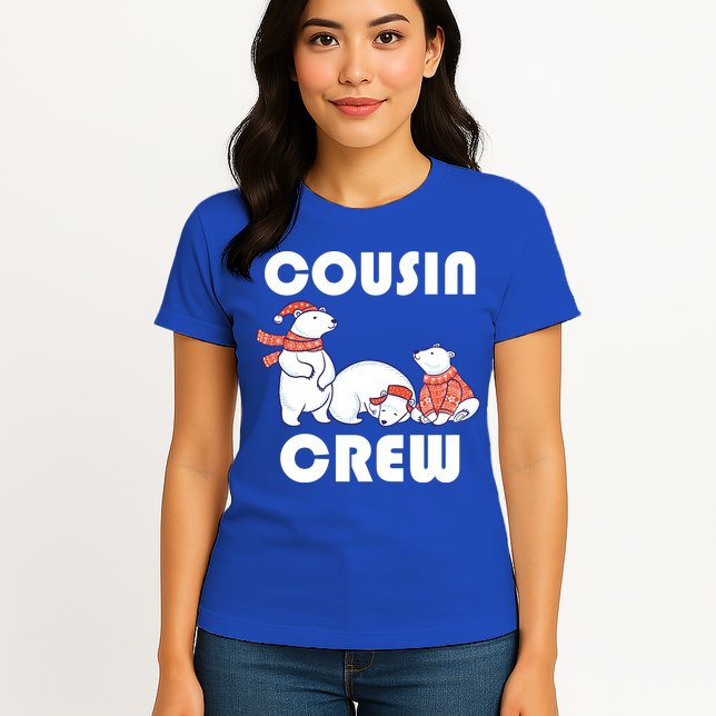 Cousin Crew Cute Polar Bears Womens T-Shirt