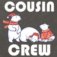 Cousin Crew Cute Polar Bears Cotton Canvas Backpack
