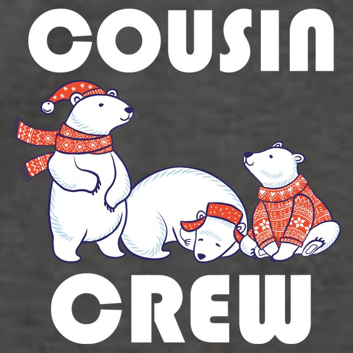 Cousin Crew Cute Polar Bears Vector Backpack