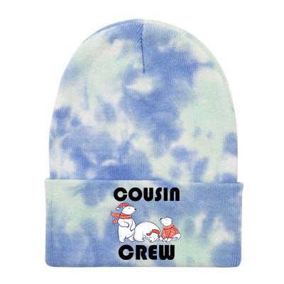 Cousin Crew Cute Polar Bears Tie Dye 12in Knit Beanie