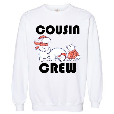 Cousin Crew Cute Polar Bears Garment-Dyed Sweatshirt