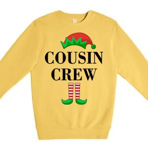 Cousin Crew Elf Family Matching Christmas Premium Crewneck Sweatshirt