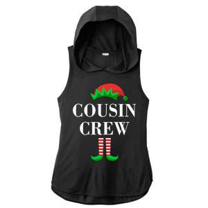 Cousin Crew Elf Family Matching Christmas Ladies PosiCharge Tri-Blend Wicking Draft Hoodie Tank