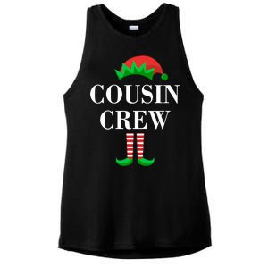 Cousin Crew Elf Family Matching Christmas Ladies PosiCharge Tri-Blend Wicking Tank