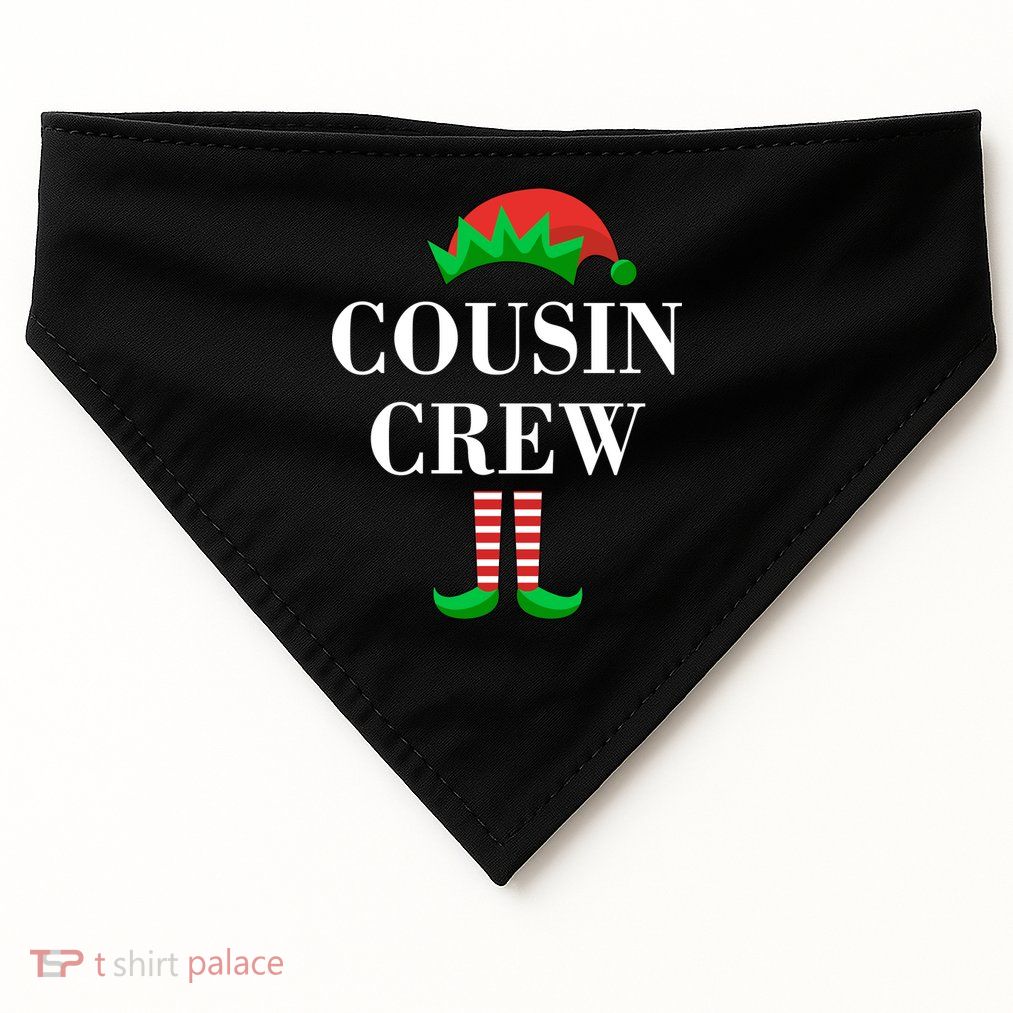 Cousin Crew Elf Family Matching Christmas USA-Made Doggie Bandana