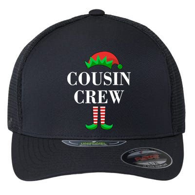 Cousin Crew Elf Family Matching Christmas Flexfit Unipanel Trucker Cap