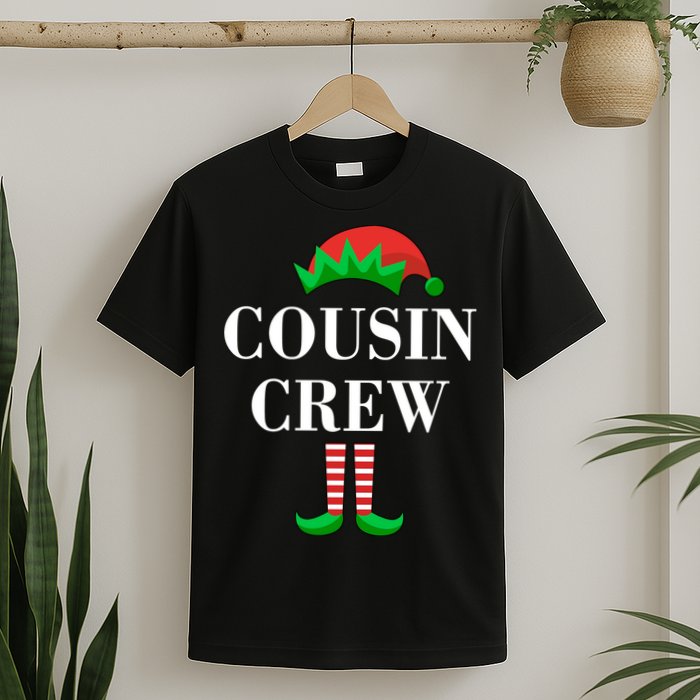 Cousin Crew Elf Family Matching Christmas T-Shirt