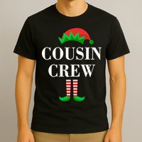Cousin Crew Elf Family Matching Christmas T-Shirt