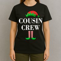 Cousin Crew Elf Family Matching Christmas T-Shirt