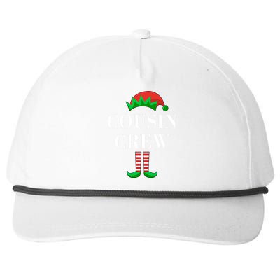 Cousin Crew Elf Family Matching Christmas Snapback Five-Panel Rope Hat