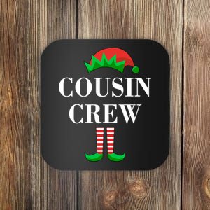 Cousin Crew Elf Family Matching Christmas Coaster