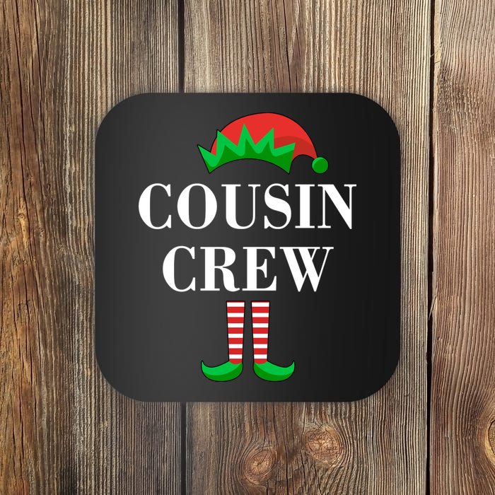 Cousin Crew Elf Family Matching Christmas Coaster