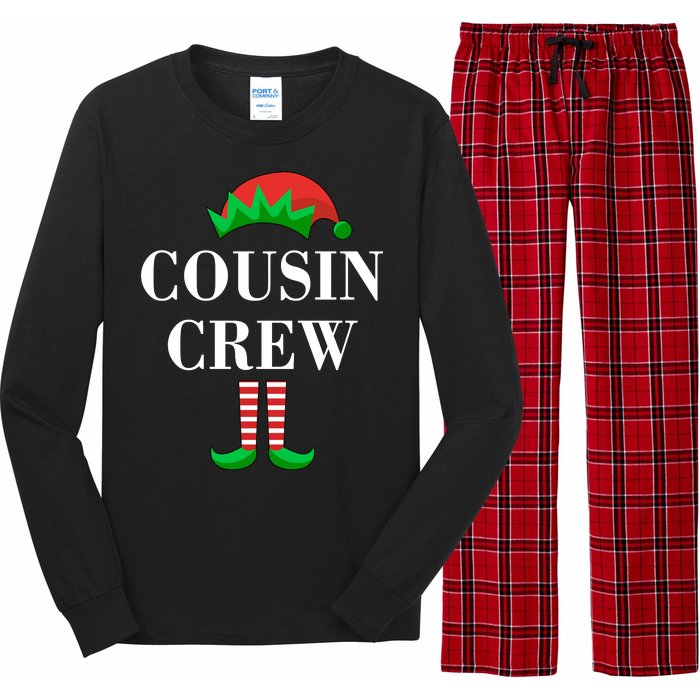 Cousin Crew Elf Family Matching Christmas Long Sleeve Pajama Set