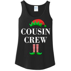 Cousin Crew Elf Family Matching Christmas Ladies Essential Tank