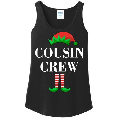 Cousin Crew Elf Family Matching Christmas Ladies Essential Tank