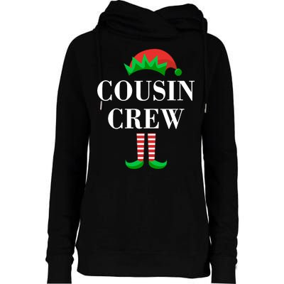 Cousin Crew Elf Family Matching Christmas Womens Funnel Neck Pullover Hood