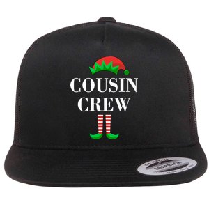 Cousin Crew Elf Family Matching Christmas Flat Bill Trucker Hat