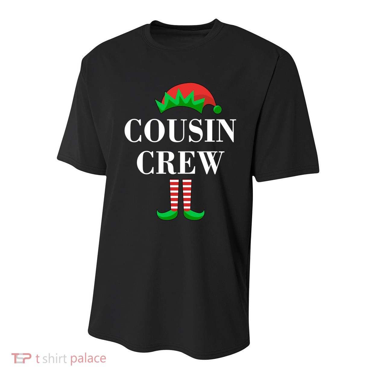 Cousin Crew Elf Family Matching Christmas Youth Performance Sprint T-Shirt