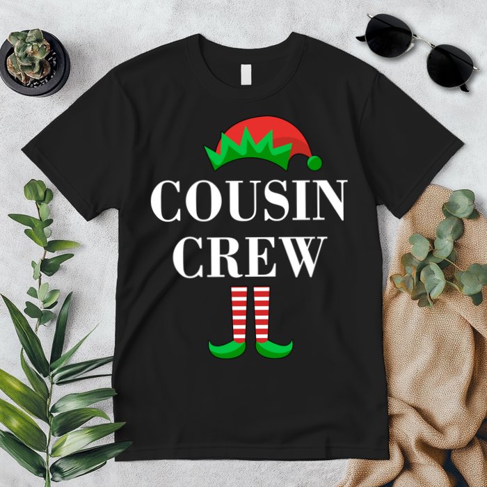 Cousin Crew Elf Family Matching Christmas Premium T-Shirt