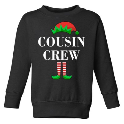 Cousin Crew Elf Family Matching Christmas Toddler Sweatshirt