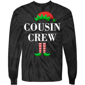 Cousin Crew Elf Family Matching Christmas Tie-Dye Long Sleeve Shirt