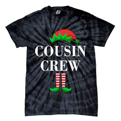 Cousin Crew Elf Family Matching Christmas Tie-Dye T-Shirt