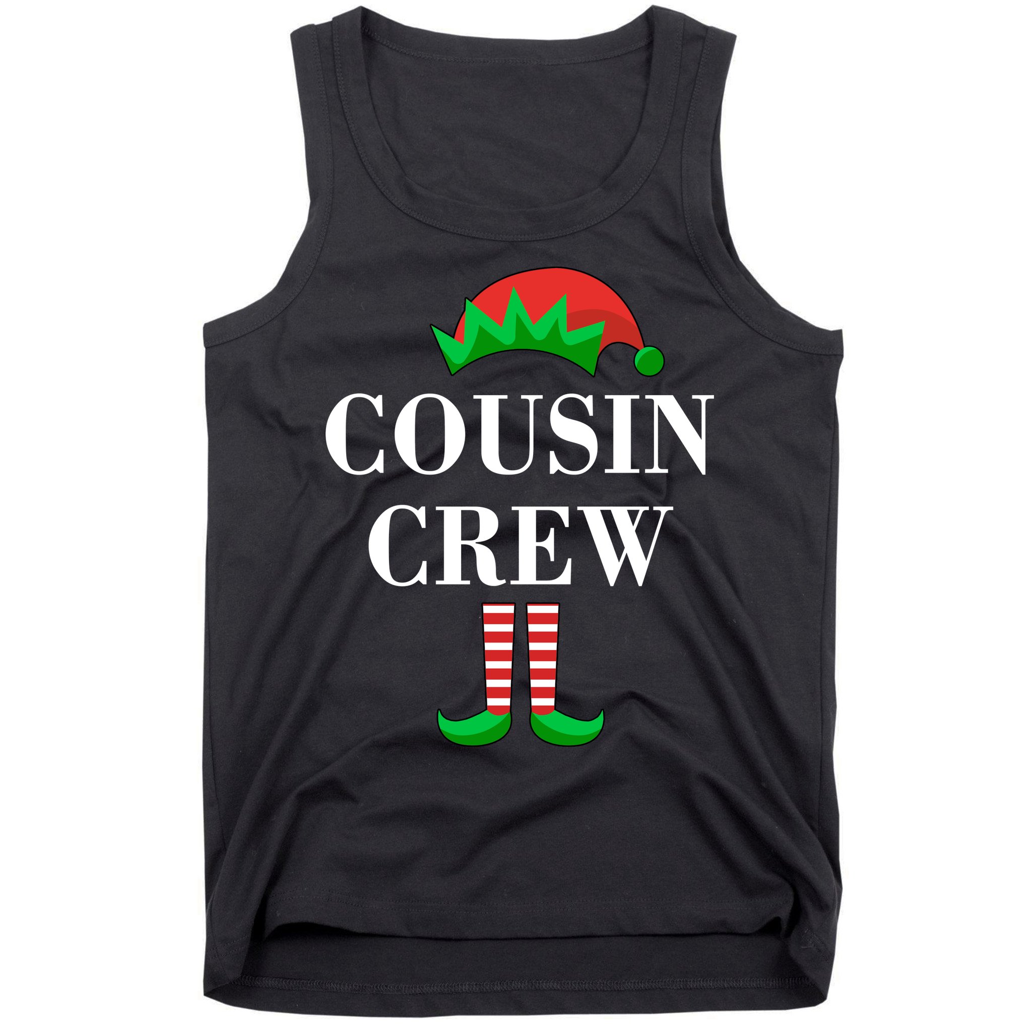 Cousin Crew Elf Family Matching Christmas Tank Top