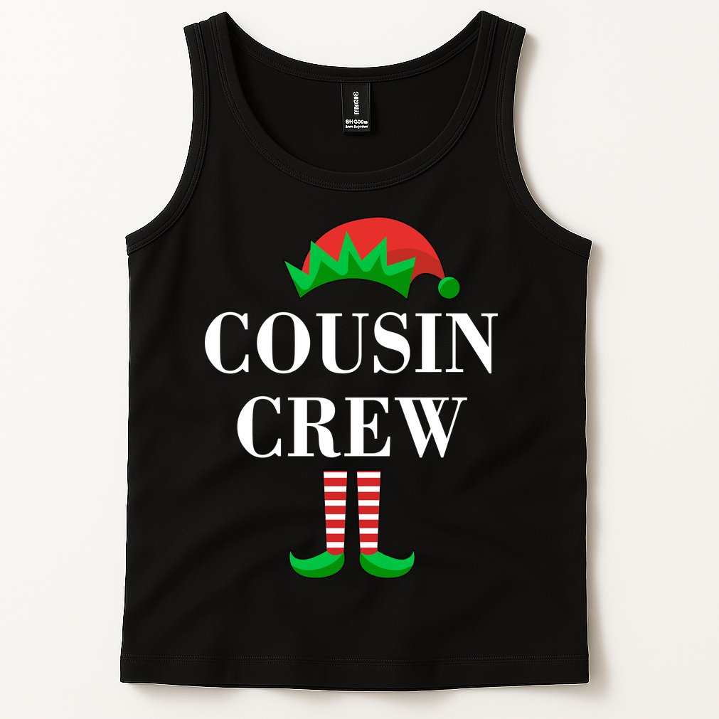 Cousin Crew Elf Family Matching Christmas Tank Top