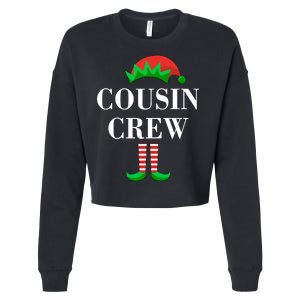 Cousin Crew Elf Family Matching Christmas Cropped Pullover Crew