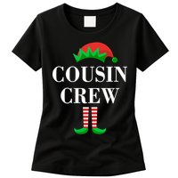 Cousin Crew Elf Family Matching Christmas Womens T-Shirt