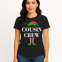 Cousin Crew Elf Family Matching Christmas Womens T-Shirt