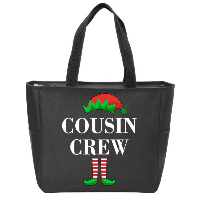 Cousin Crew Elf Family Matching Christmas Zip Tote Bag