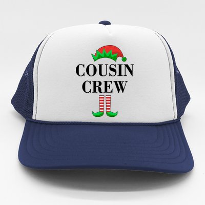 Cousin Crew Elf Family Matching Christmas Trucker Hat