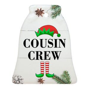 Cousin Crew Elf Family Matching Christmas Ceramic Bell Ornament