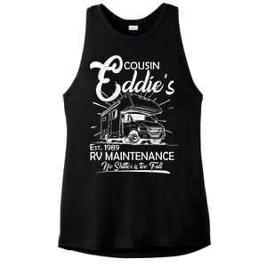 Cousin Eddie's RV Maintenance No Shitter Is Too Full Ladies PosiCharge Tri-Blend Wicking Tank