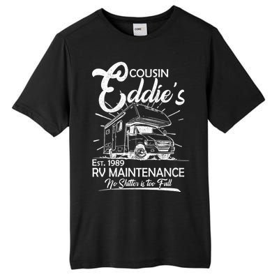 Cousin Eddie's RV Maintenance No Shitter Is Too Full Tall Fusion ChromaSoft Performance T-Shirt