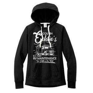 Cousin Eddie's RV Maintenance No Shitter Is Too Full Women's Fleece Hoodie