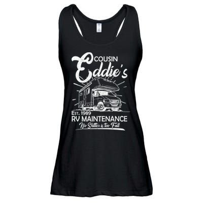 Cousin Eddie's RV Maintenance No Shitter Is Too Full Ladies Essential Flowy Tank