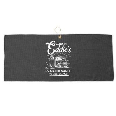 Cousin Eddie's RV Maintenance No Shitter Is Too Full Large Microfiber Waffle Golf Towel