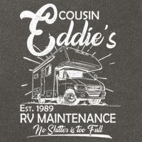 Cousin Eddie's RV Maintenance No Shitter Is Too Full Cotton Canvas Backpack