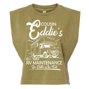 Cousin Eddie's RV Maintenance No Shitter Is Too Full Garment-Dyed Women's Muscle Tee