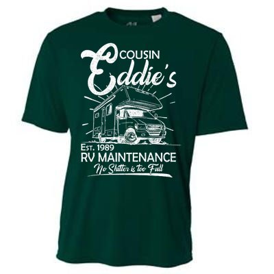 Cousin Eddie's RV Maintenance No Shitter Is Too Full Cooling Performance Crew T-Shirt