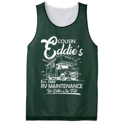 Cousin Eddie's RV Maintenance No Shitter Is Too Full Mesh Reversible Basketball Jersey Tank