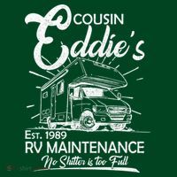 Cousin Eddie's RV Maintenance No Shitter Is Too Full Mesh Reversible Basketball Jersey Tank