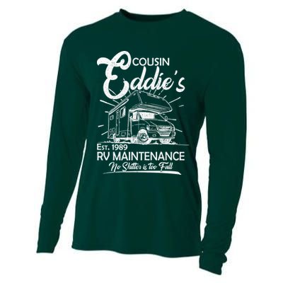 Cousin Eddie's RV Maintenance No Shitter Is Too Full Cooling Performance Long Sleeve Crew