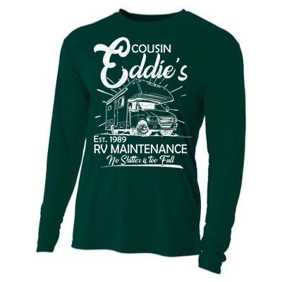 Cousin Eddie's RV Maintenance No Shitter Is Too Full Cooling Performance Long Sleeve Crew