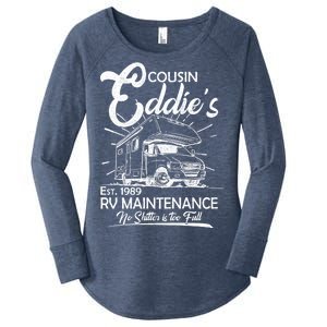 Cousin Eddie's RV Maintenance No Shitter Is Too Full Women's Perfect Tri Tunic Long Sleeve Shirt