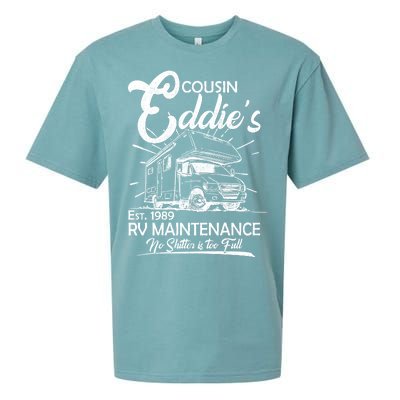 Cousin Eddie's RV Maintenance No Shitter Is Too Full Sueded Cloud Jersey T-Shirt