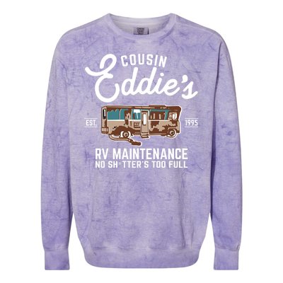 Cousin Eddie's RV Maintenance Shitters Too Full Colorblast Crewneck Sweatshirt